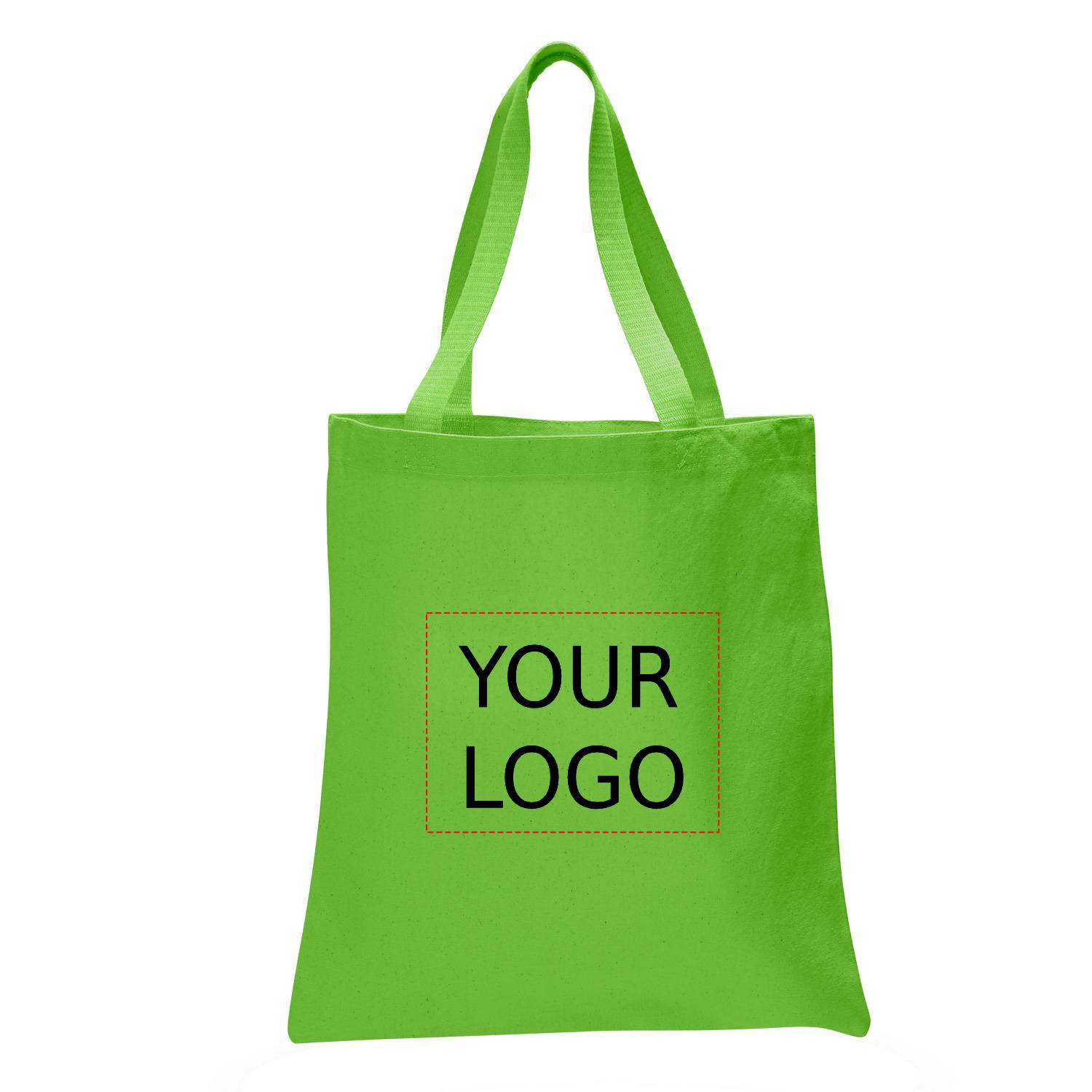 12 oz. Cotton Canvas Tote Bag with Web Handles 6