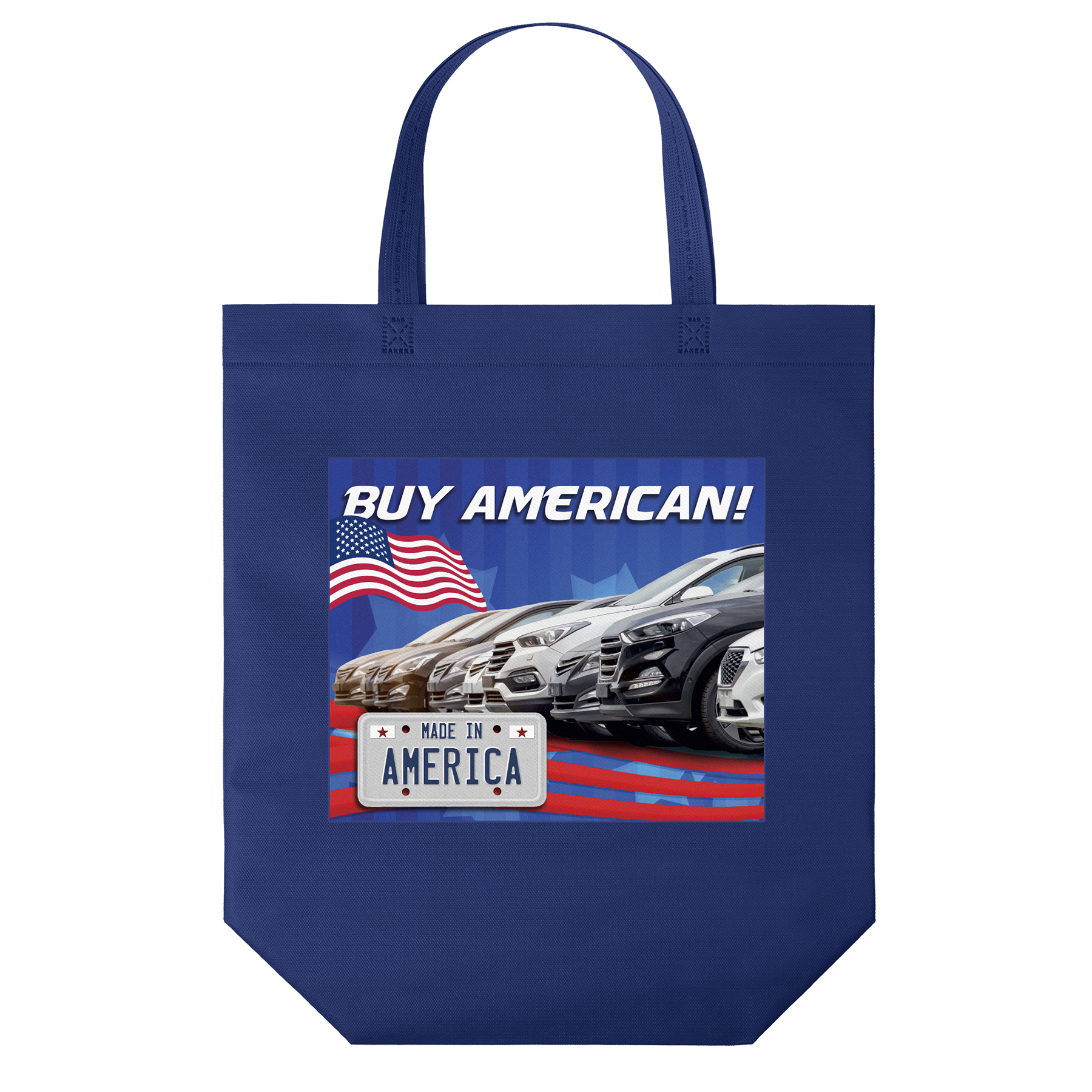 Patriot™- USA Made Non-Woven Tote - ColorVista, custom non-woven bag with logo imprint 23