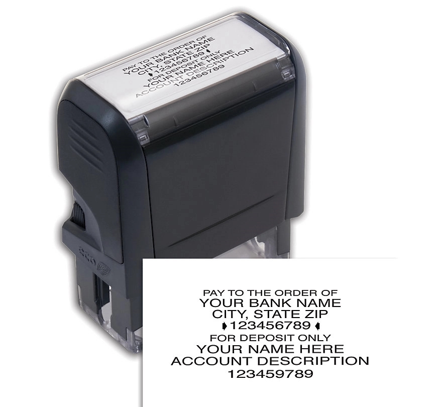 Endorsement Stamp, Self-Inking, Popular Layout 2