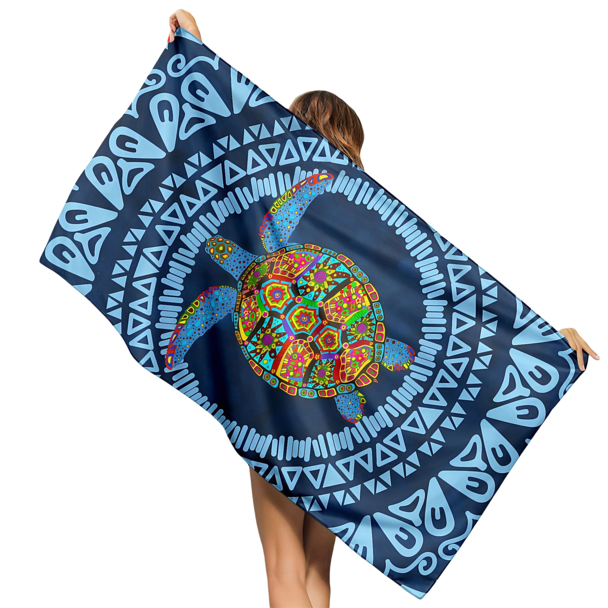 Premium Microfiber, 30 x 60, Mid-Weight, Color Beach Towel 17