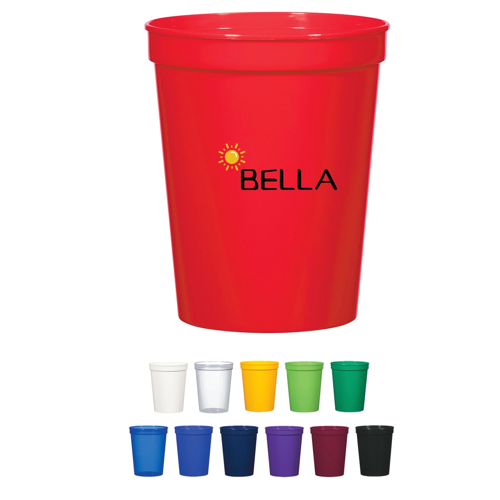 16 Oz Reusable Plastic Stadium Cups 1