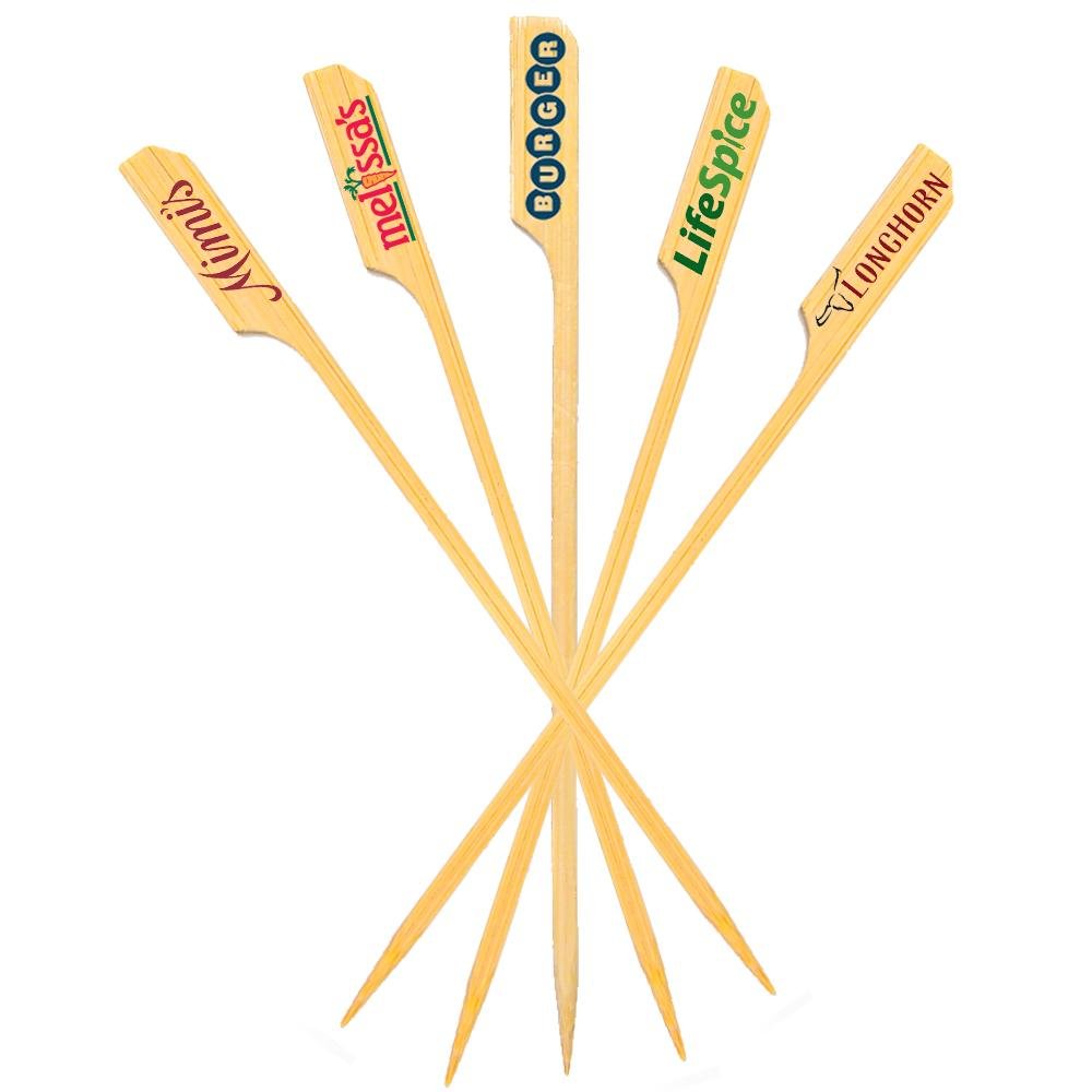 6 Inch Custom Skewers - Boat Oar Picks - Color Printing 3