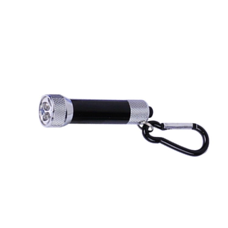 5 LED Metal flashlight with carabiner 9