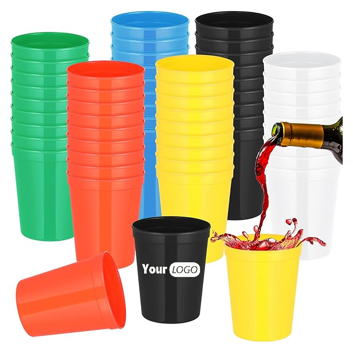 16Oz Reusable Plastic Kids Stadium Cups 2