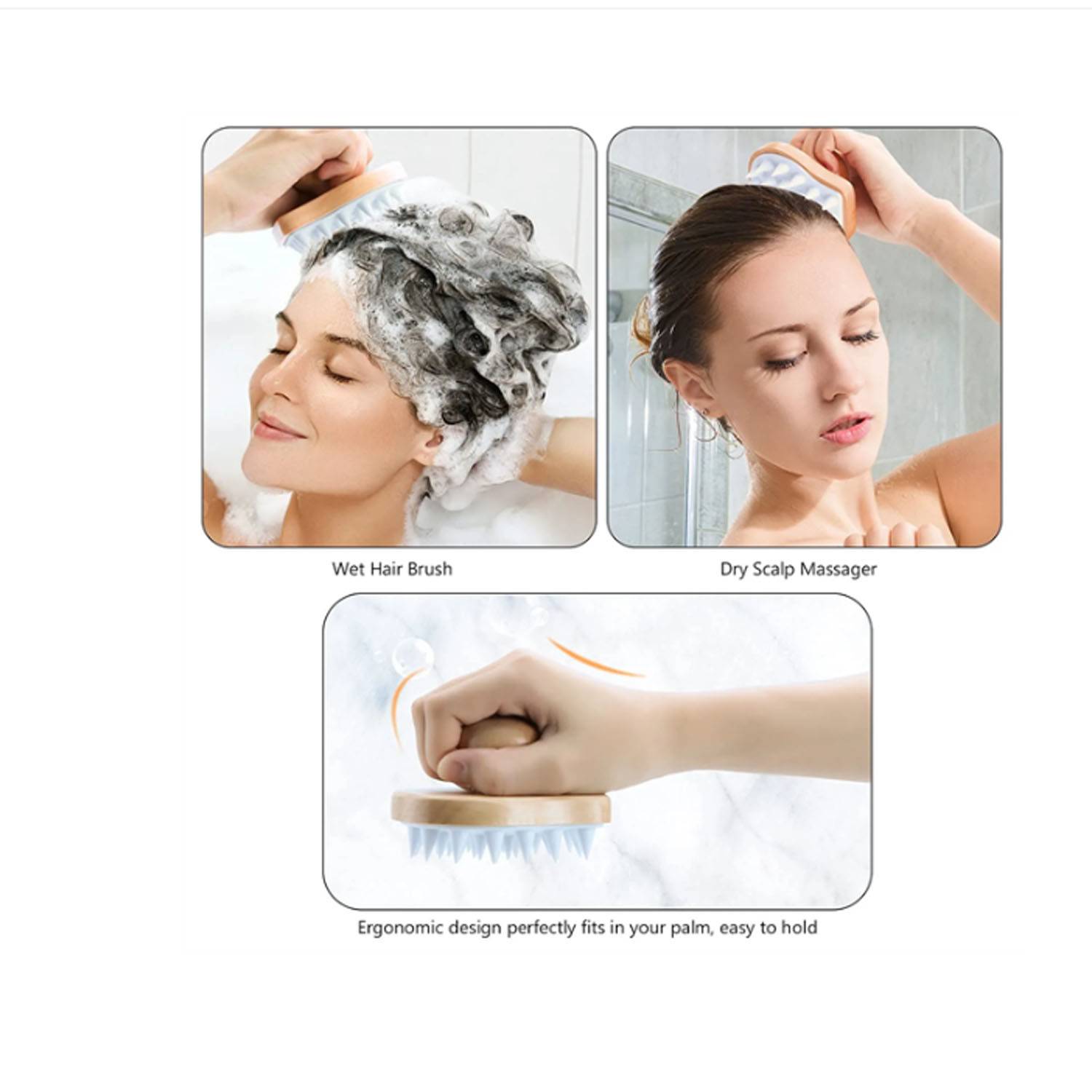 Wooden Scalp Massager Shampoo Brush 5