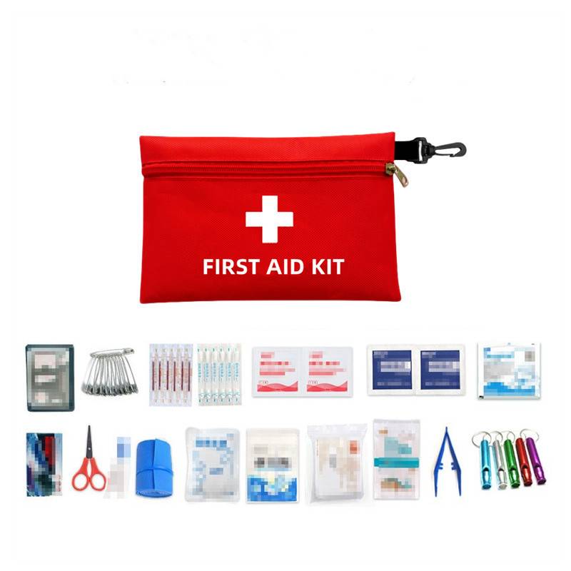Large Zipper Storage Pouch w/ Plastic Hook 6