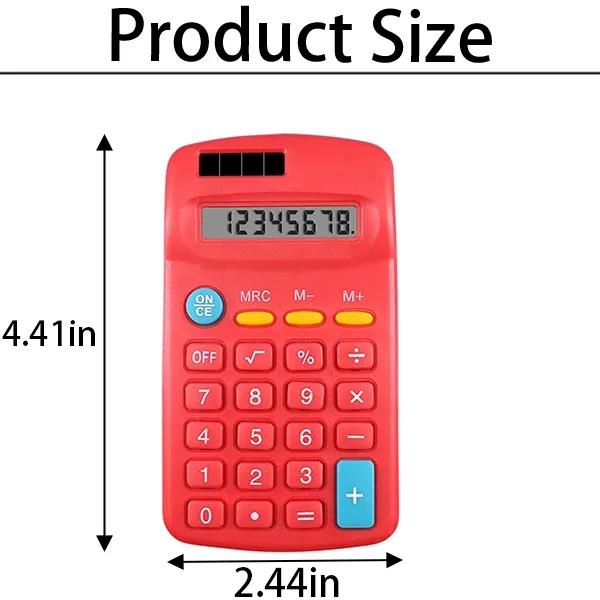 8 Digit Solar Pocket LCD Display Calculator 3
