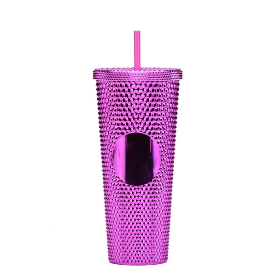 24oz Studded Tumbler with Leak Proof Lid and Straw 3