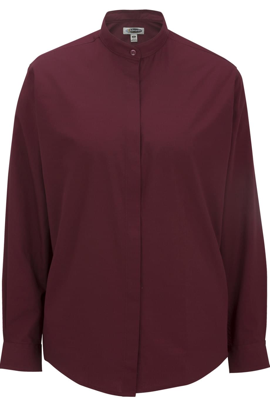 Banded Collar Ladies Shirt 2