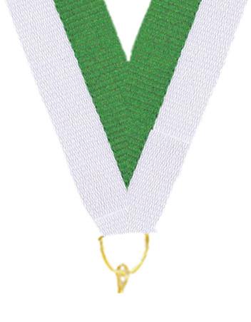 0.875" x 30" Green White White GoldSnap Clip Stock 1