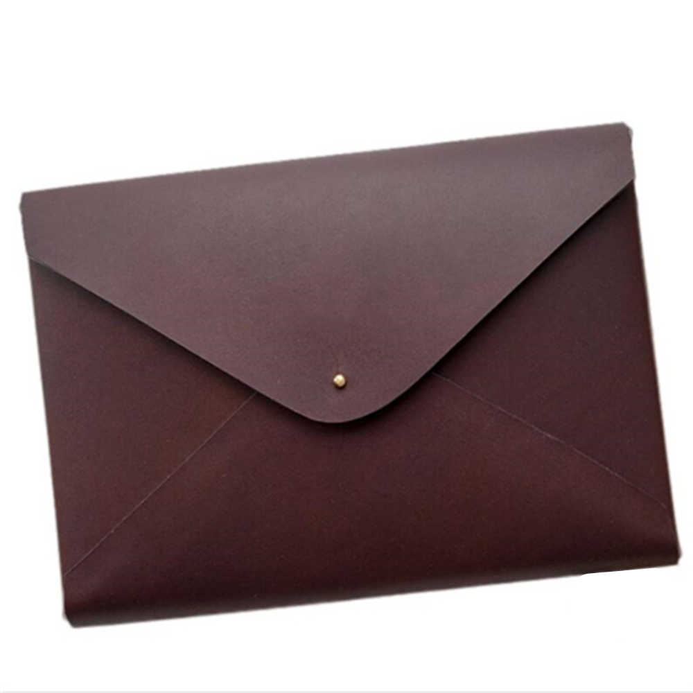 Leather Flip Cover Document Bag Envelope Case 4