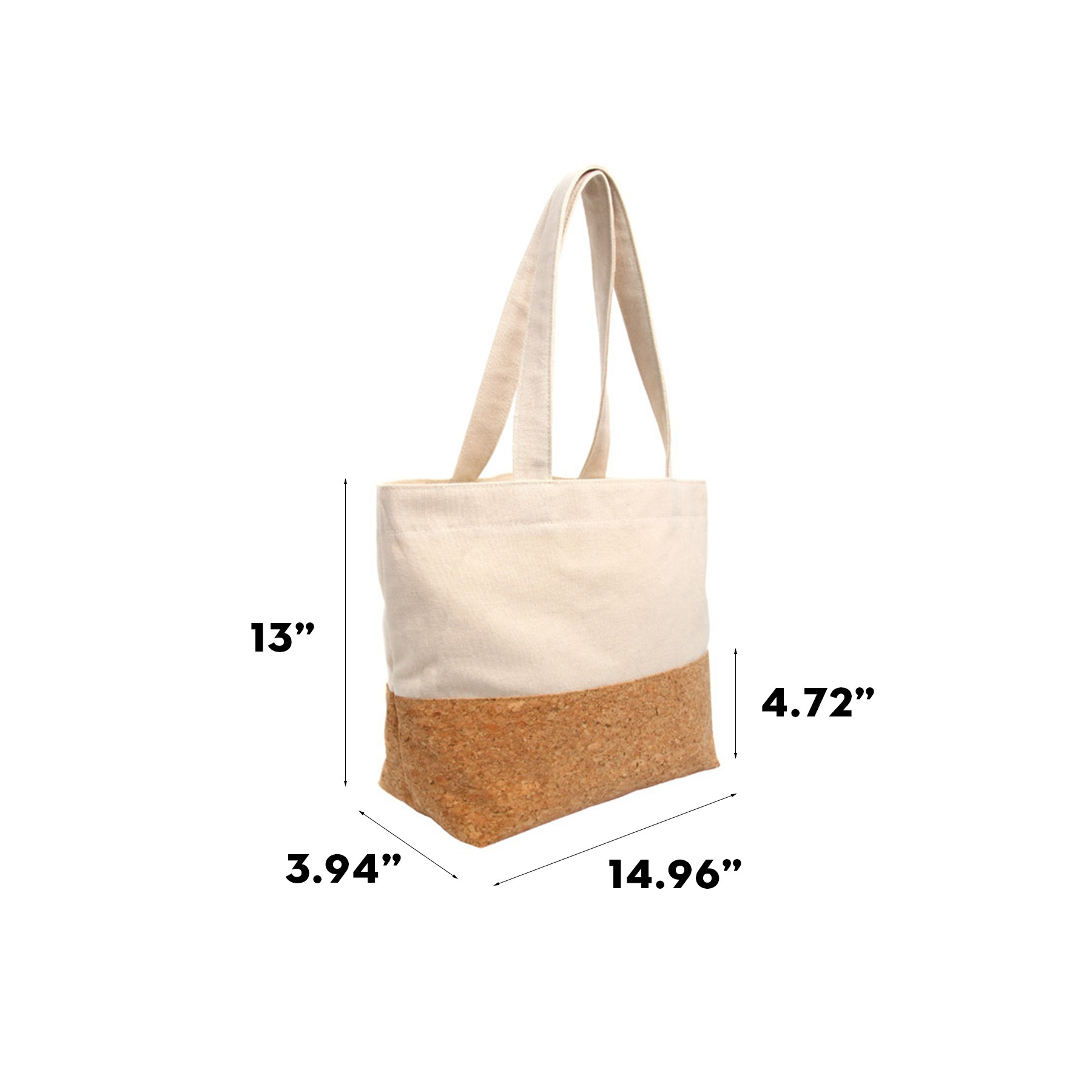 Cotton And Cork Tote Bag, custom tote bag with logo imprint 3