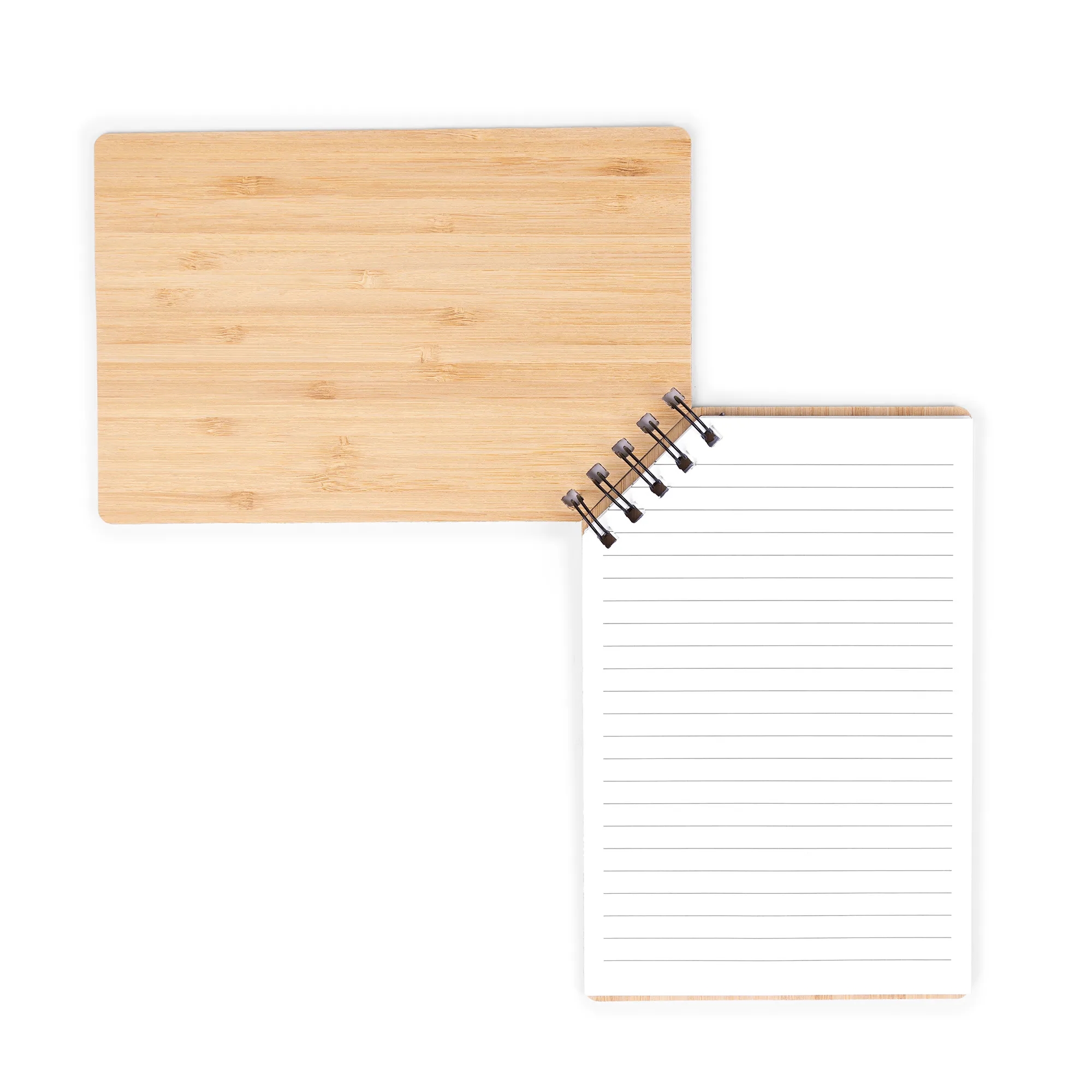 A5 Corner Spiral Bound Journal Book with Bamboo Cover 4