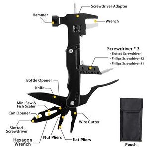 Wrench Hammer Pliers With Multi Tools For Versatile Outdoor Use 3
