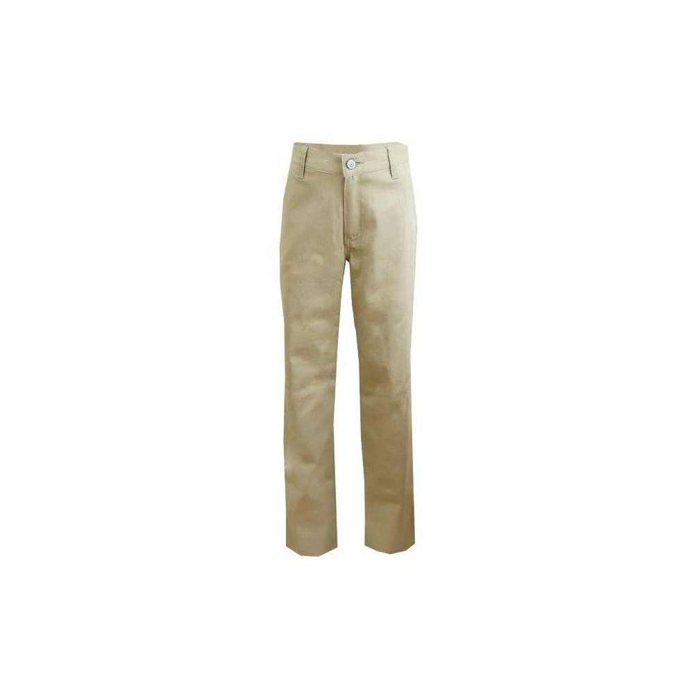 Junior Girls' Uniform Pants - Size 5/6 Khaki Straight Leg 1