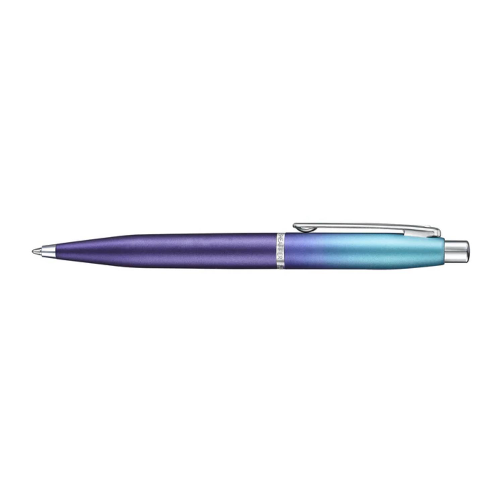 SHEAFFER® Executive Gift Set VFM 9430 Blue and Purple Pearlised Gradient Ballpoint Pen with Genuine Leather Card Case