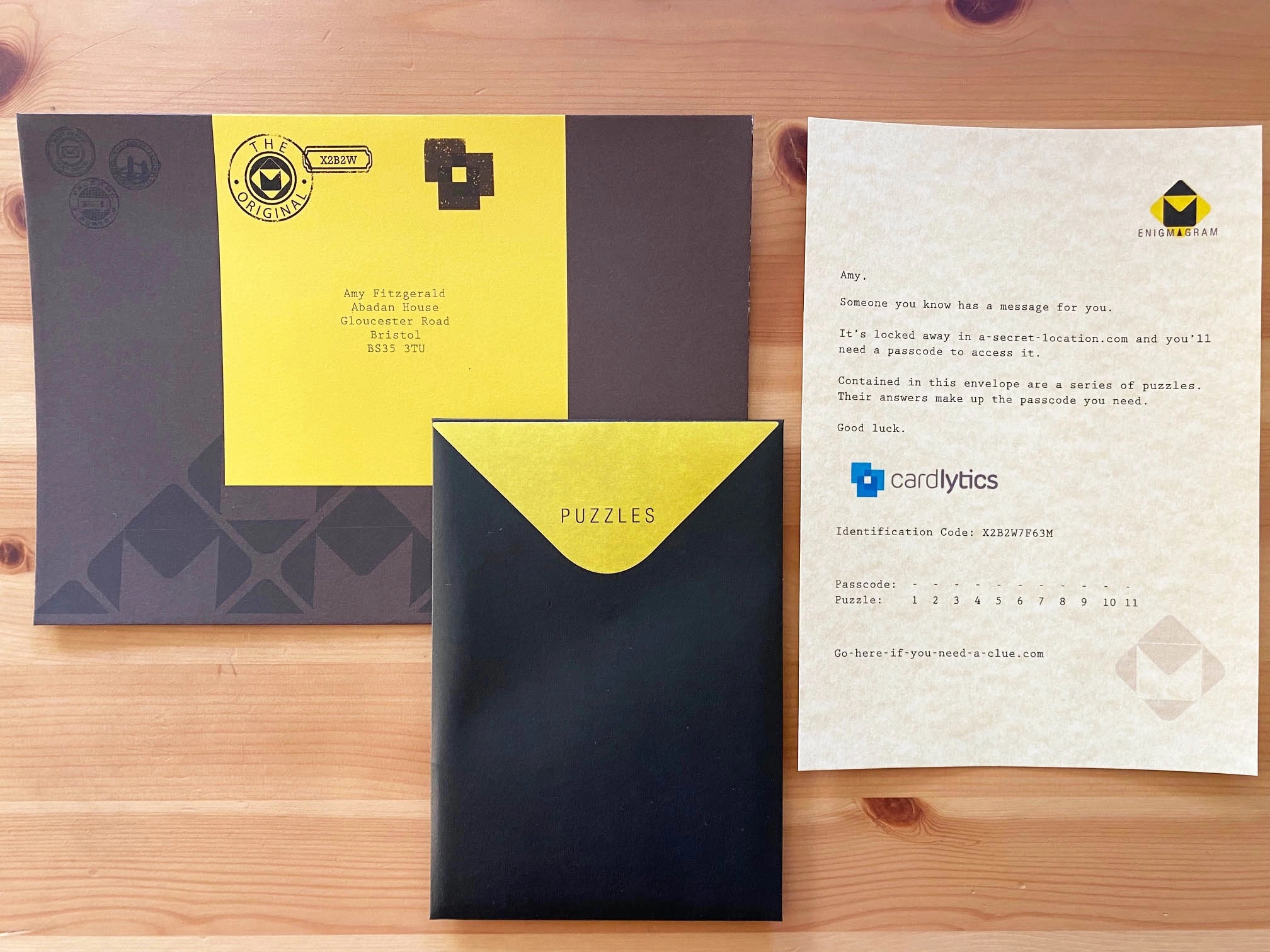 Puzzle Mailer - The Enigmagram an Escape Room Puzzle Gift 20