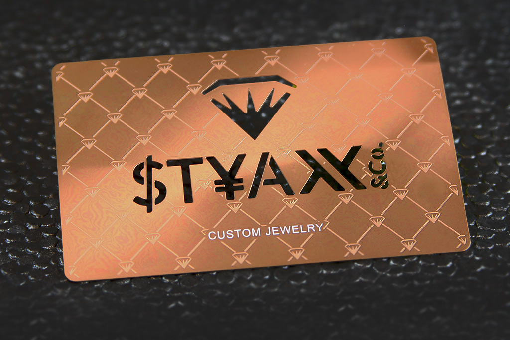 Rose Gold Metal Business Cards 16