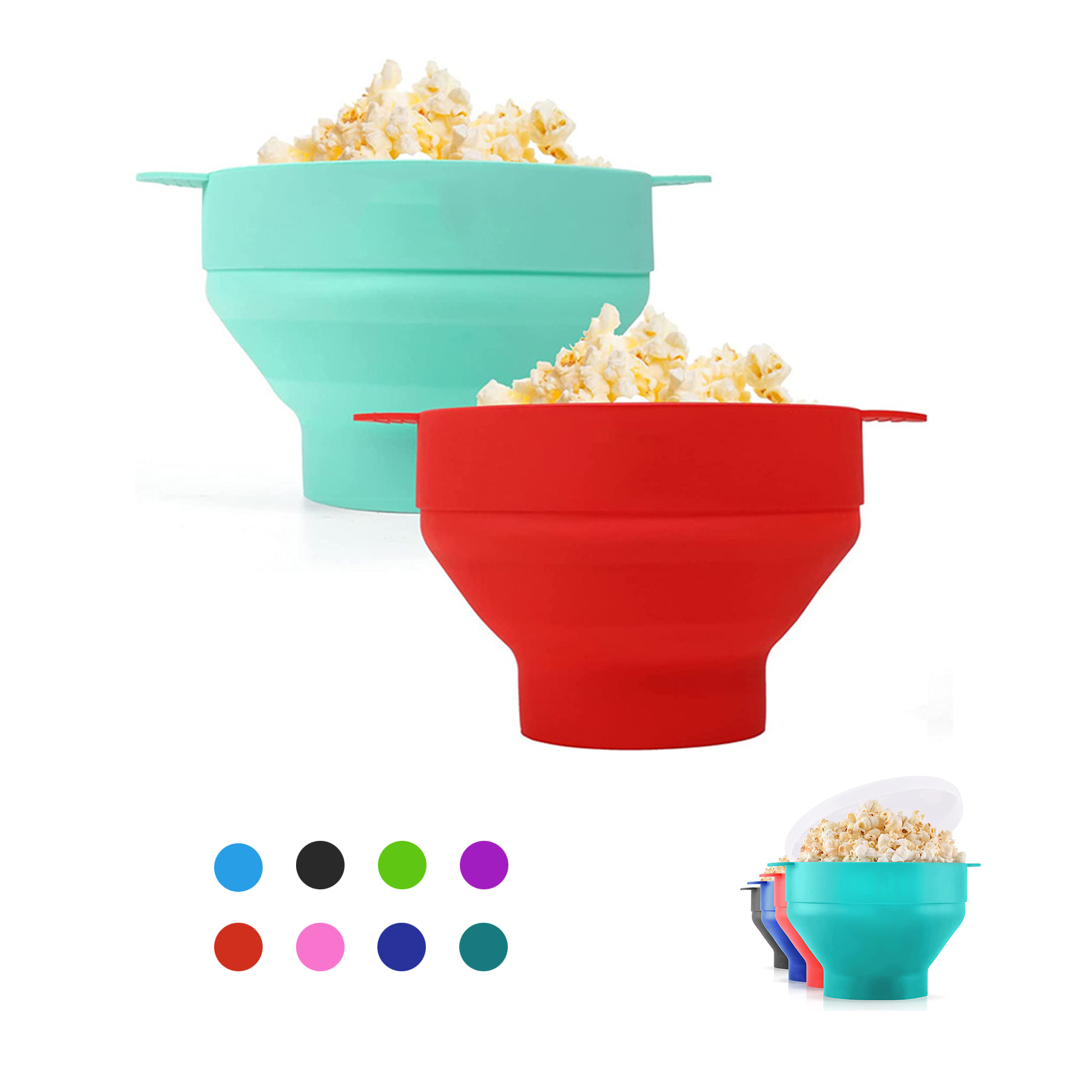 Silicone Microwave Popcorn Bowl 3