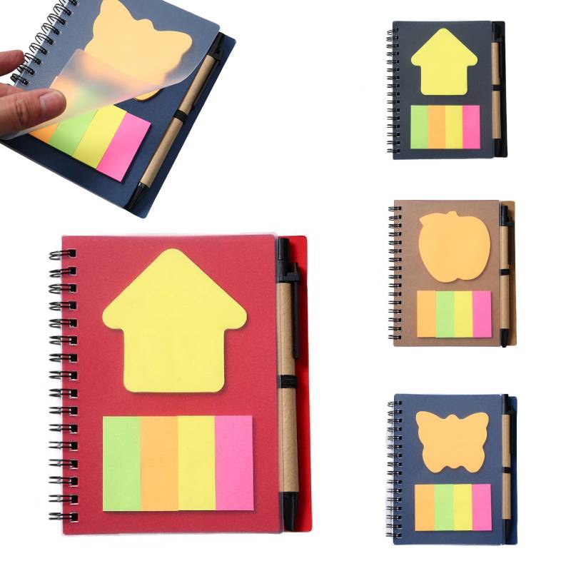 A6 Spiral Notebook W/ Pens & Sticky Notes 5