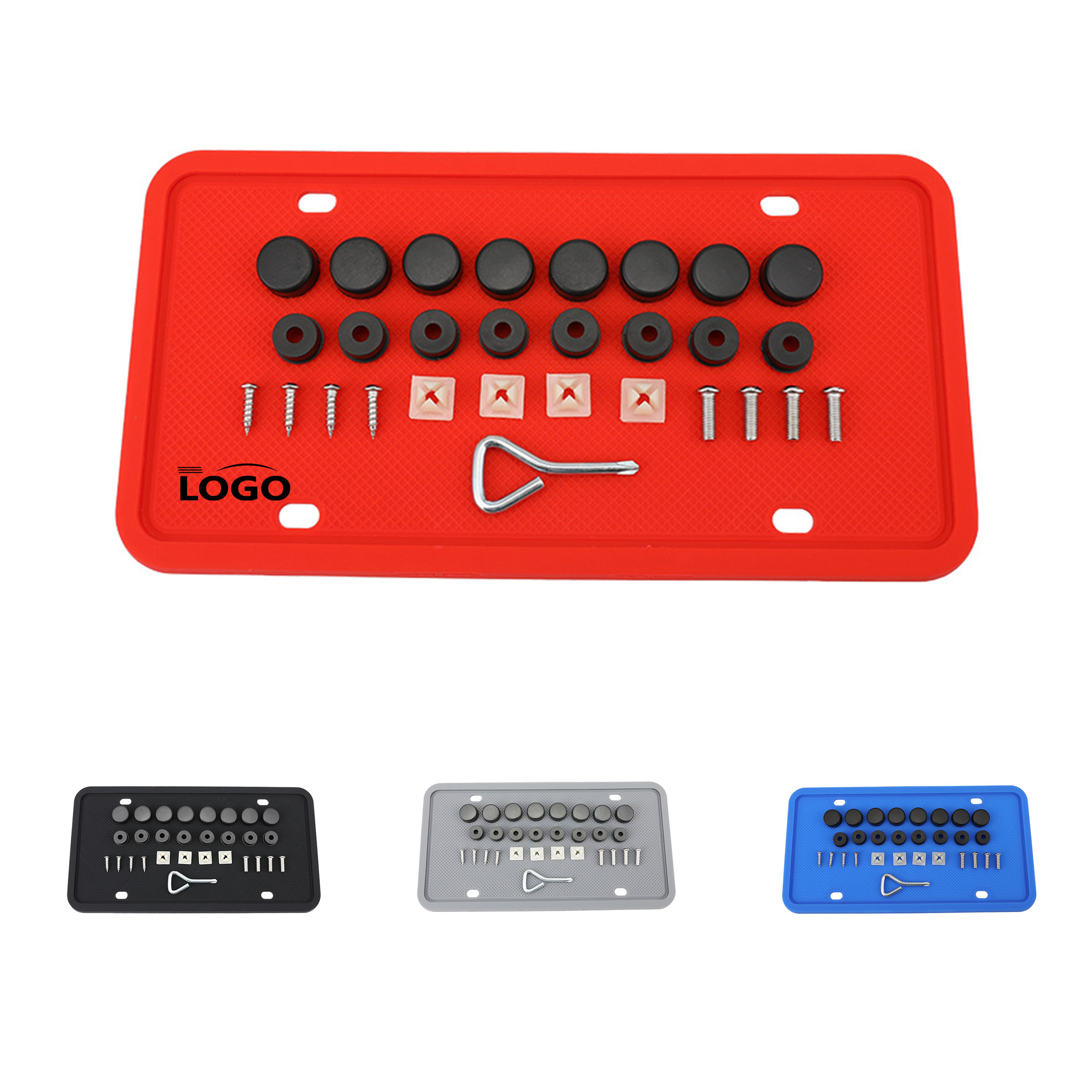 Durable Silicone Car License Plate Frame 5
