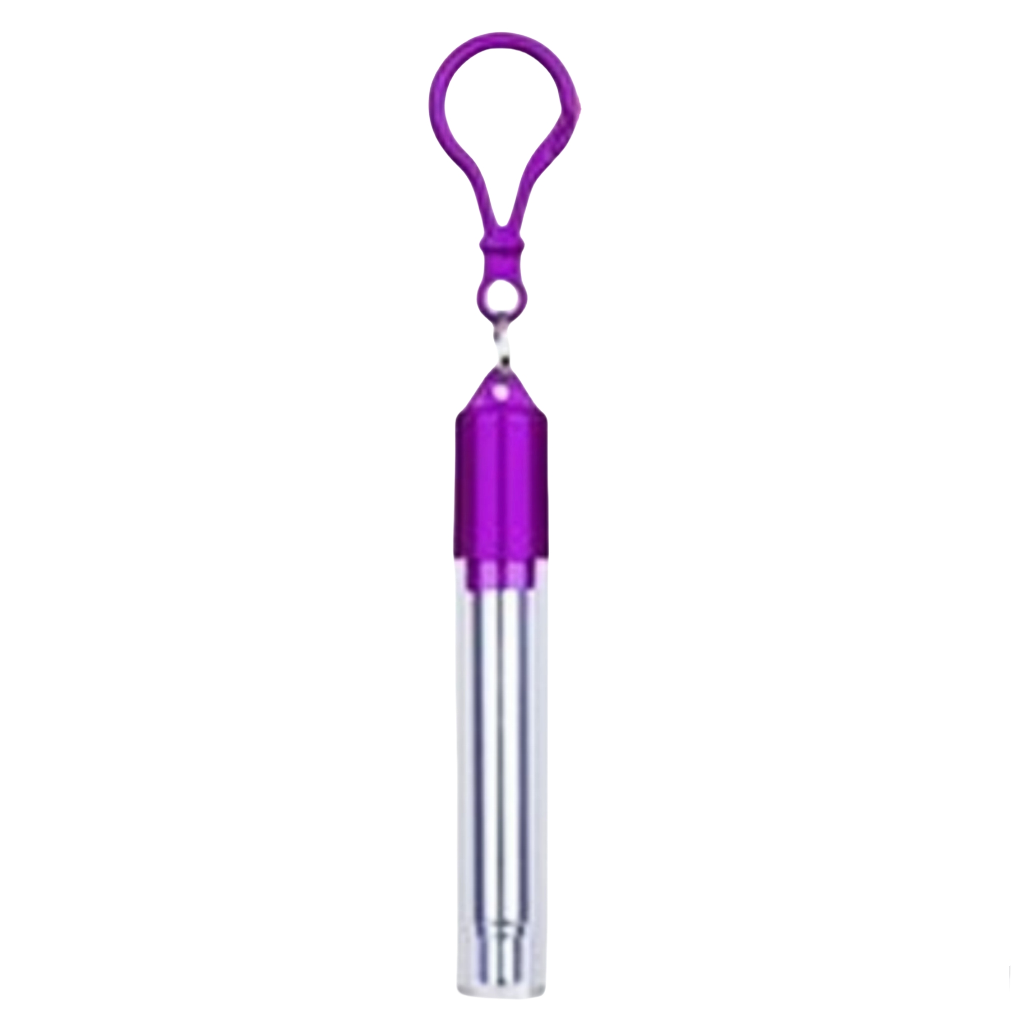 Slide Collapsible Straw With Keychain 5