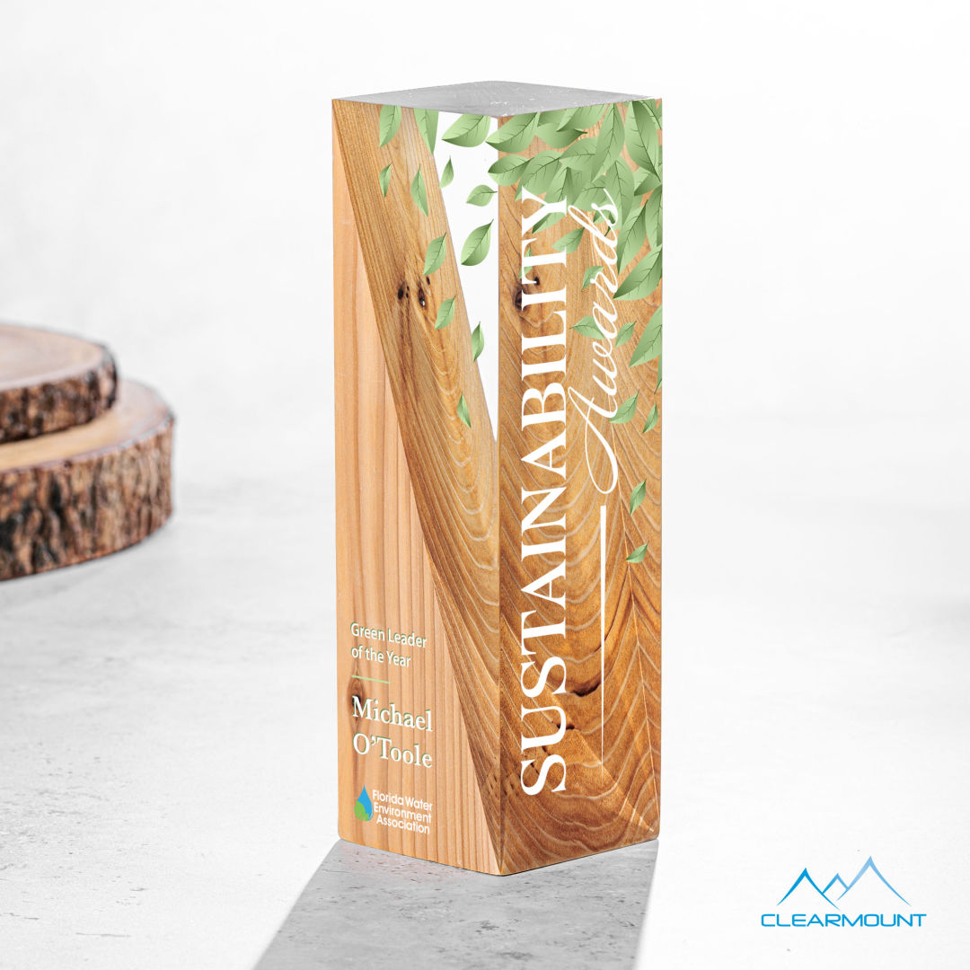 Cascades VividPrint™ Award, custom award with logo imprint 12