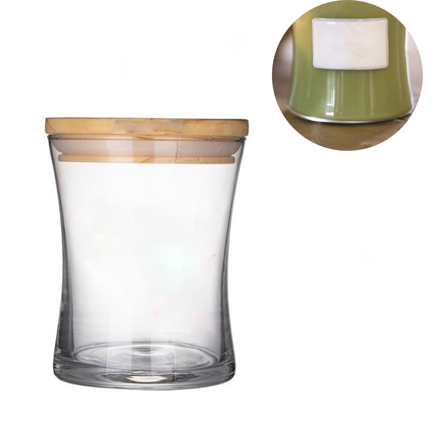 15oz Clear glass Waist Cup 5