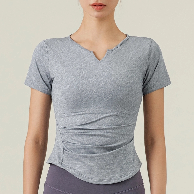 Sport Fitness Workout Quick Dry Yoga Running T-Shirt -Women 7