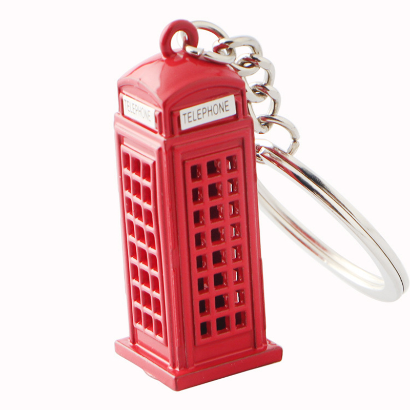 Creative Telephone Booth Keychain 4
