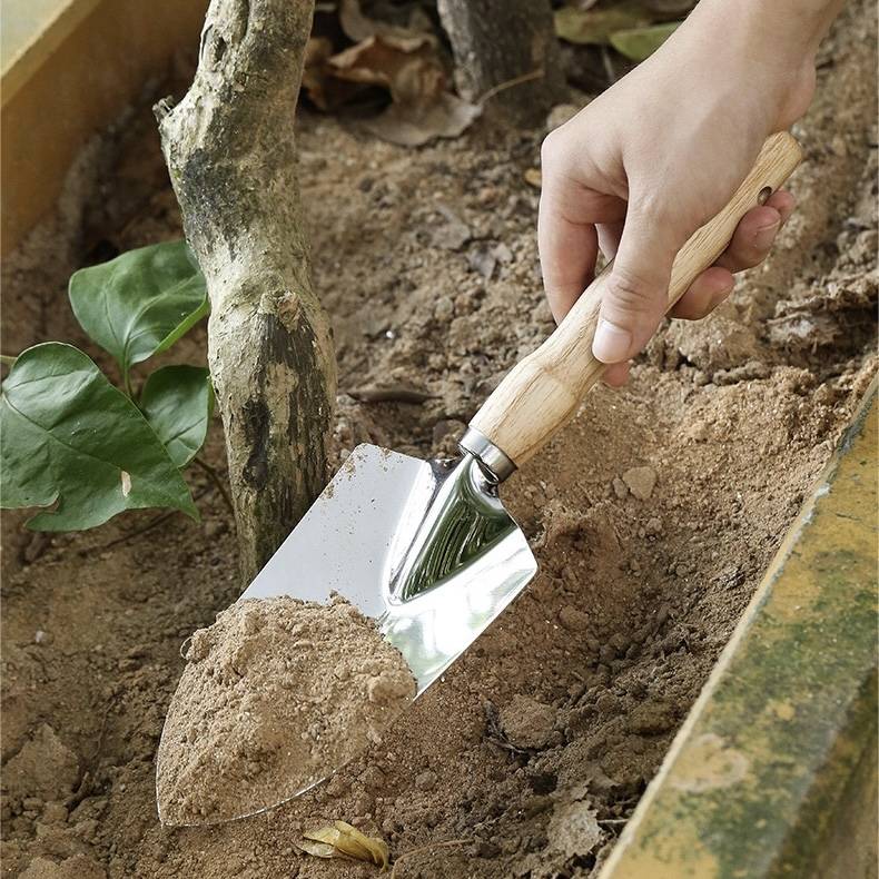 Wood Gardening Pointed Shovel 7