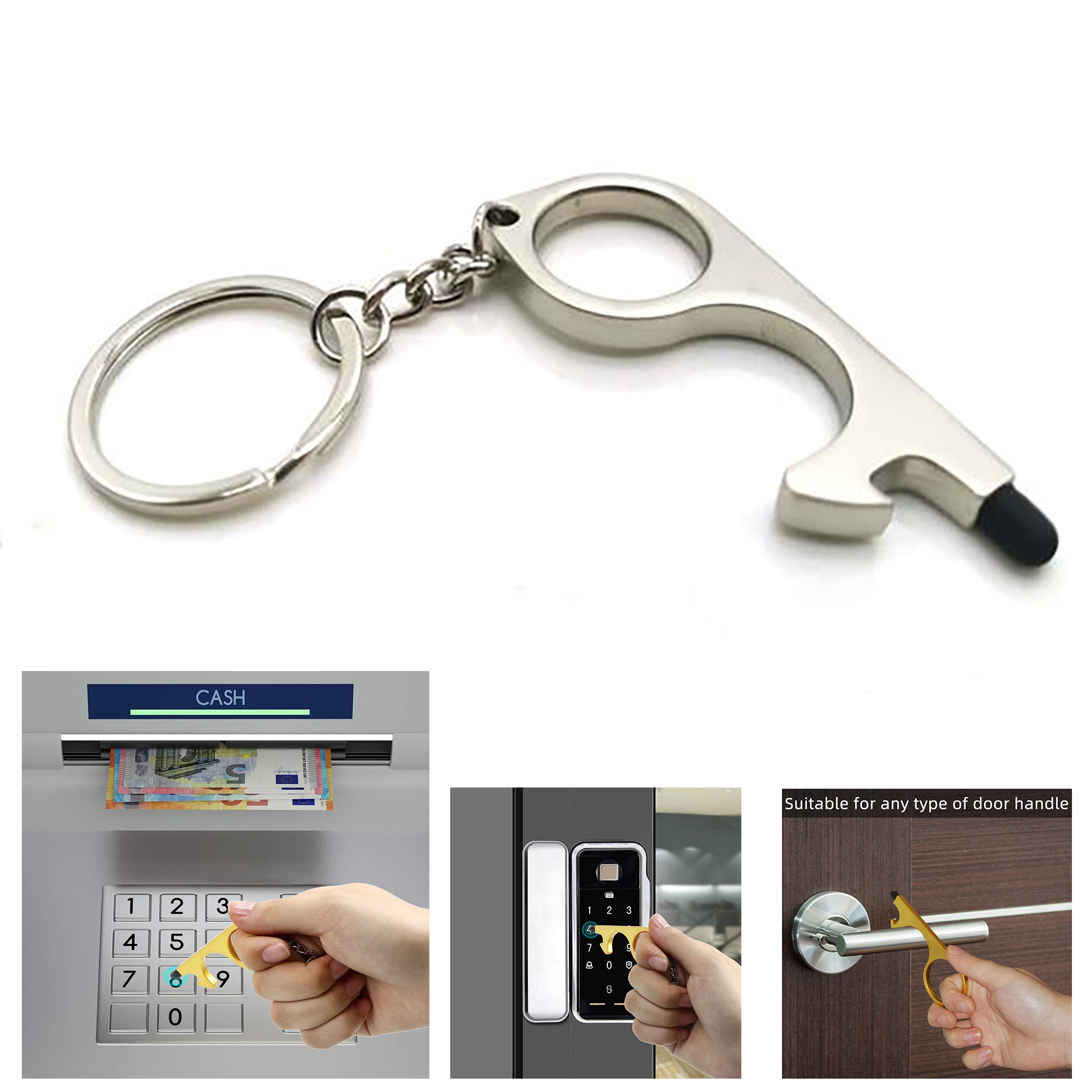 Aluminum Alloy Anti-contact Door Opener 2