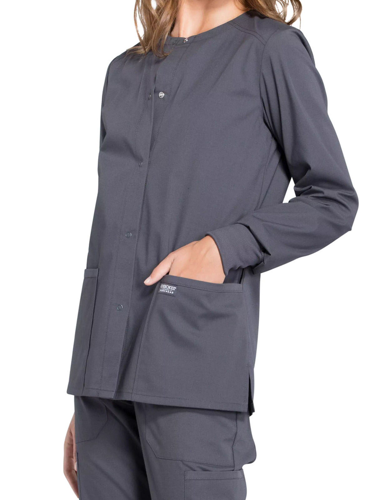 Cherokee - Workwear Professionals - Women's Snap Front Jacket 31