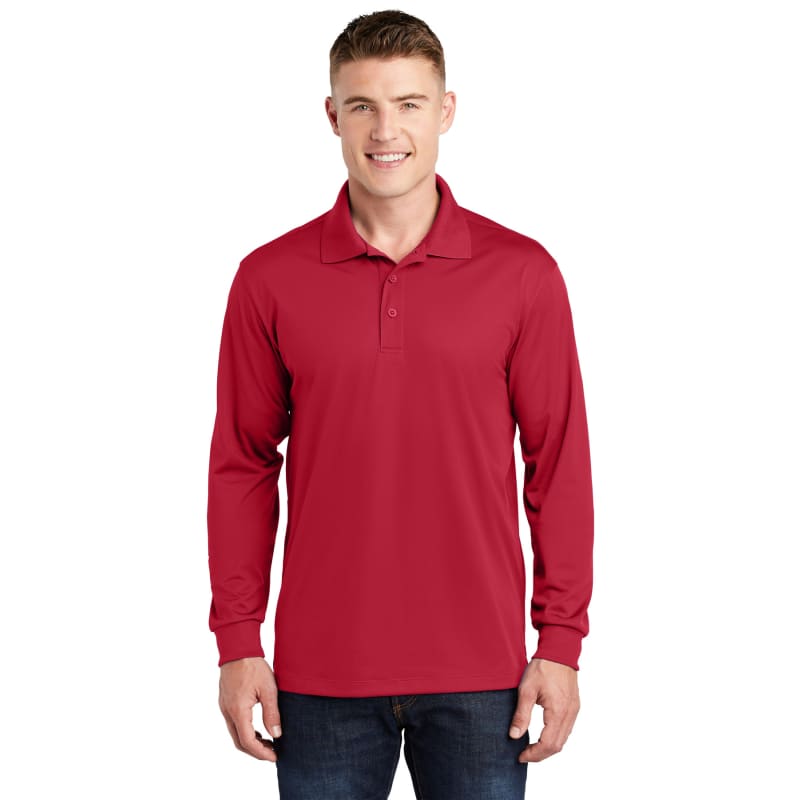 Sport-Tek Long Sleeve Micropique Sport-Wick Polo. 14