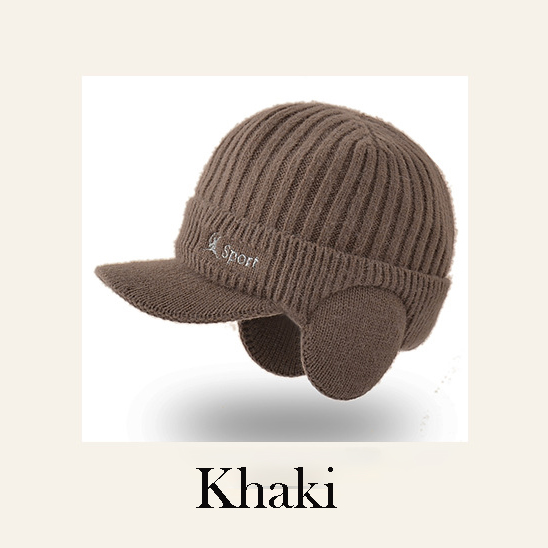 Knit Beanie Winter Fleece Lined Skull Cap w/ Ear Flaps 4
