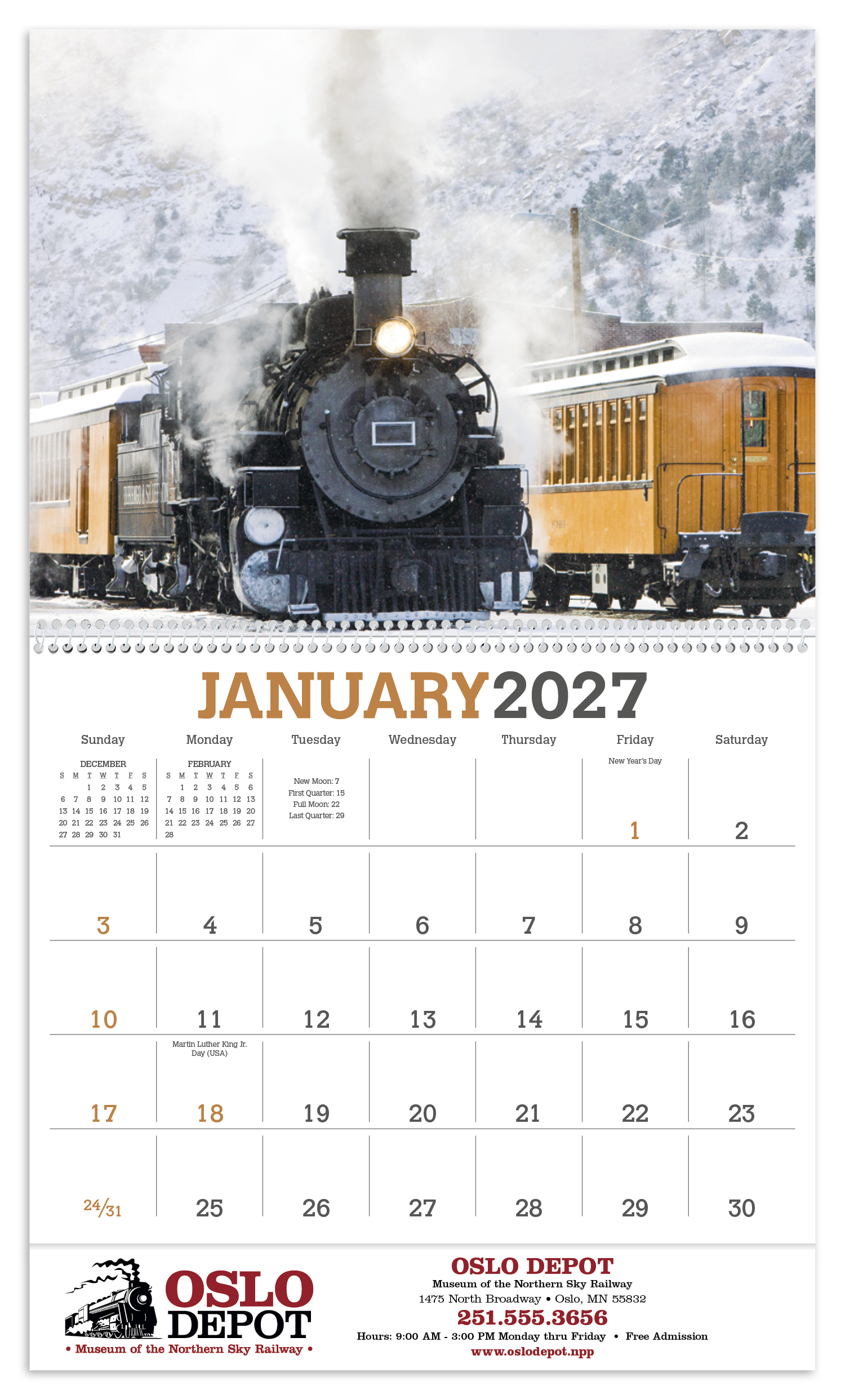 Triumph® Calendars Trains Calendar 32