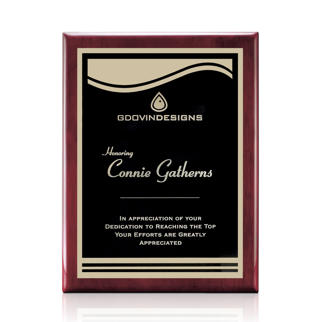 Oakleigh/Marietta Plaque - Rosewood/Black 3