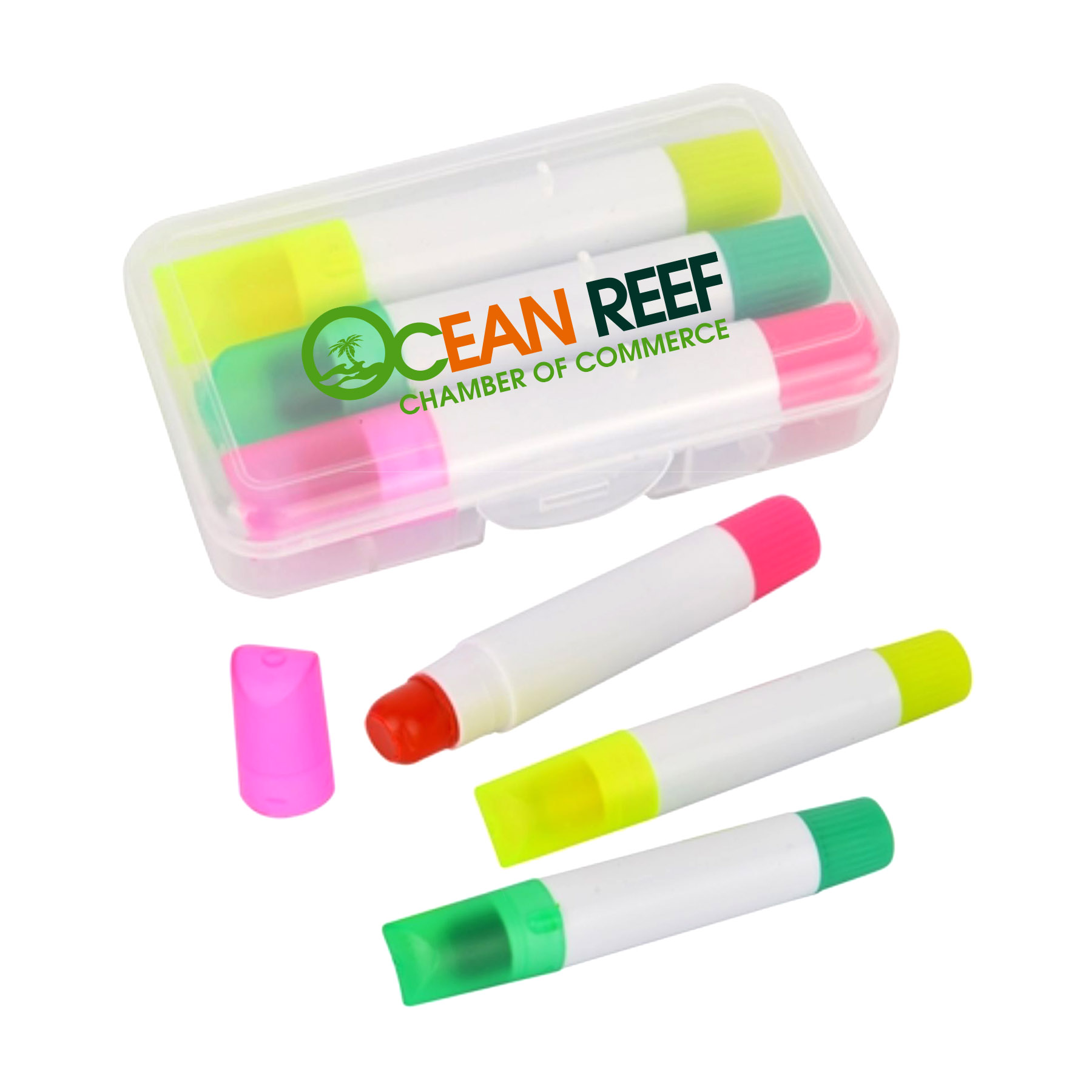 3 Piece Gel Highlighter gift Set w/Case 2