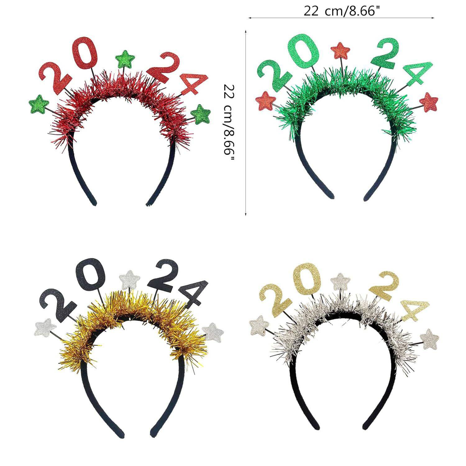 2024 New hoop holiday headband party digital headwear 11