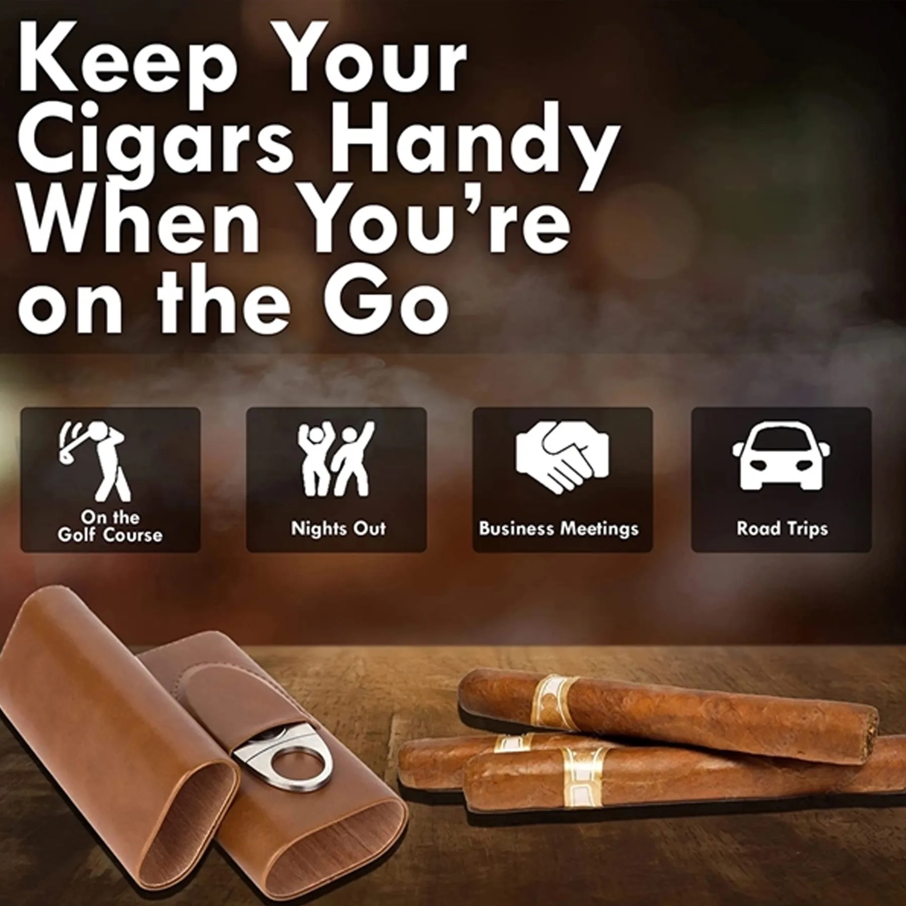 Humidor Protector For 3 Cigars 5