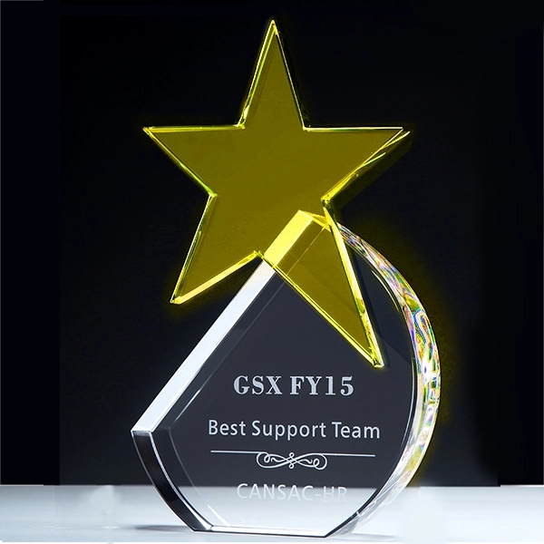 Round star crystal Award 5