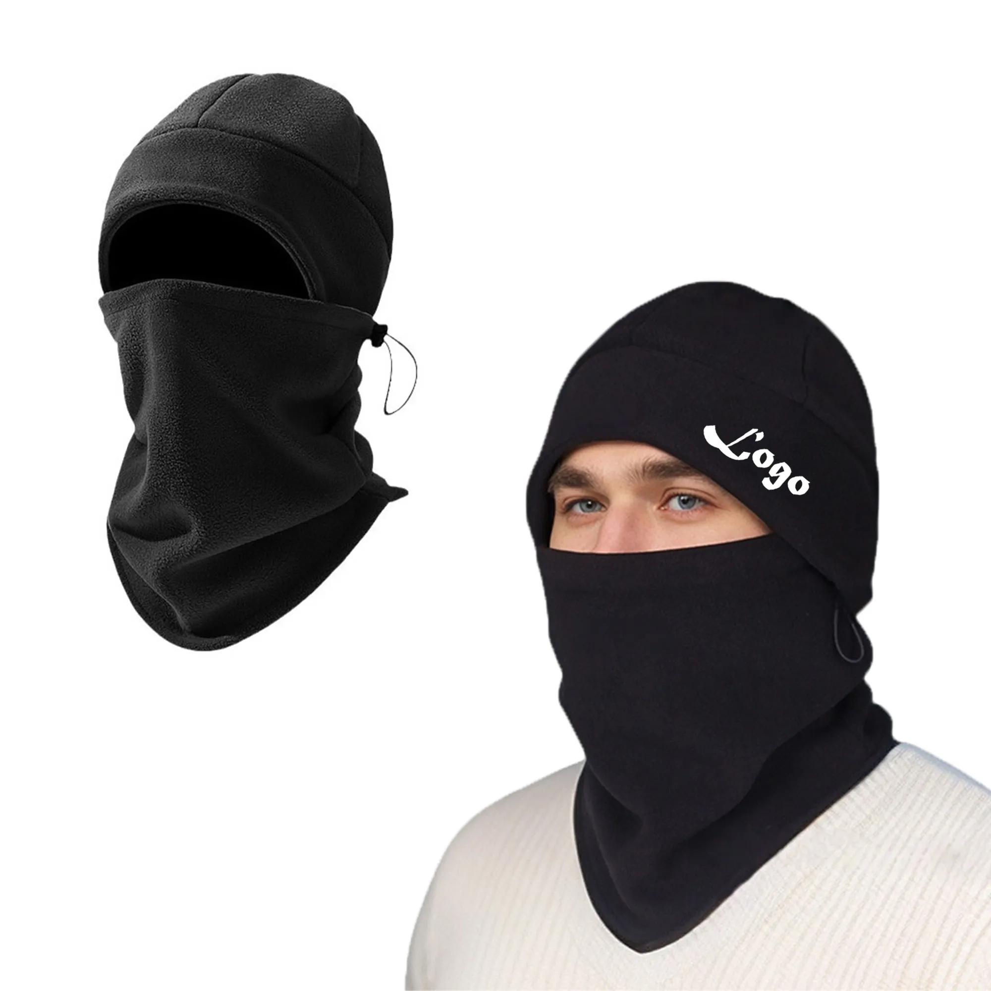 2 in 1 Warm Beanie Knit Hat And Scarf Set Winter Outdoor