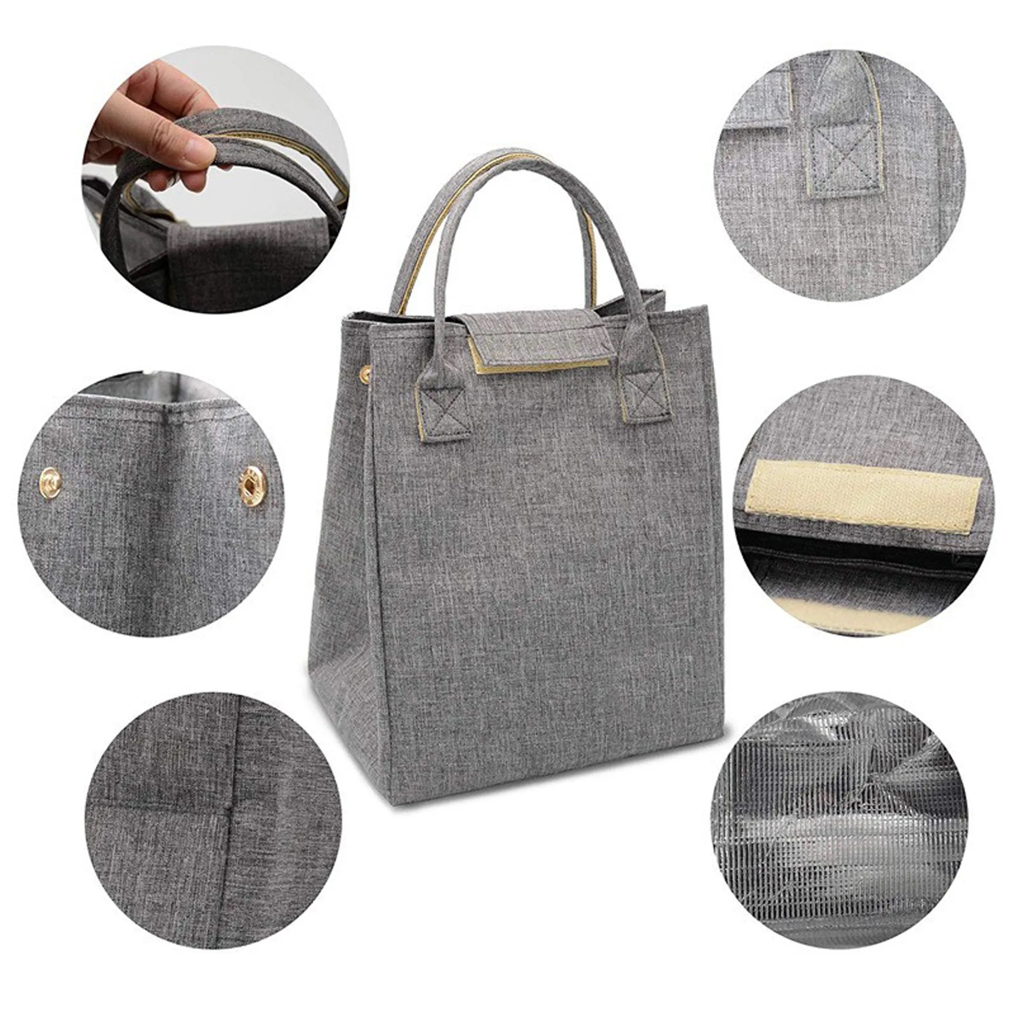Insulated Cooler Lunch Bag w/ Handle 8