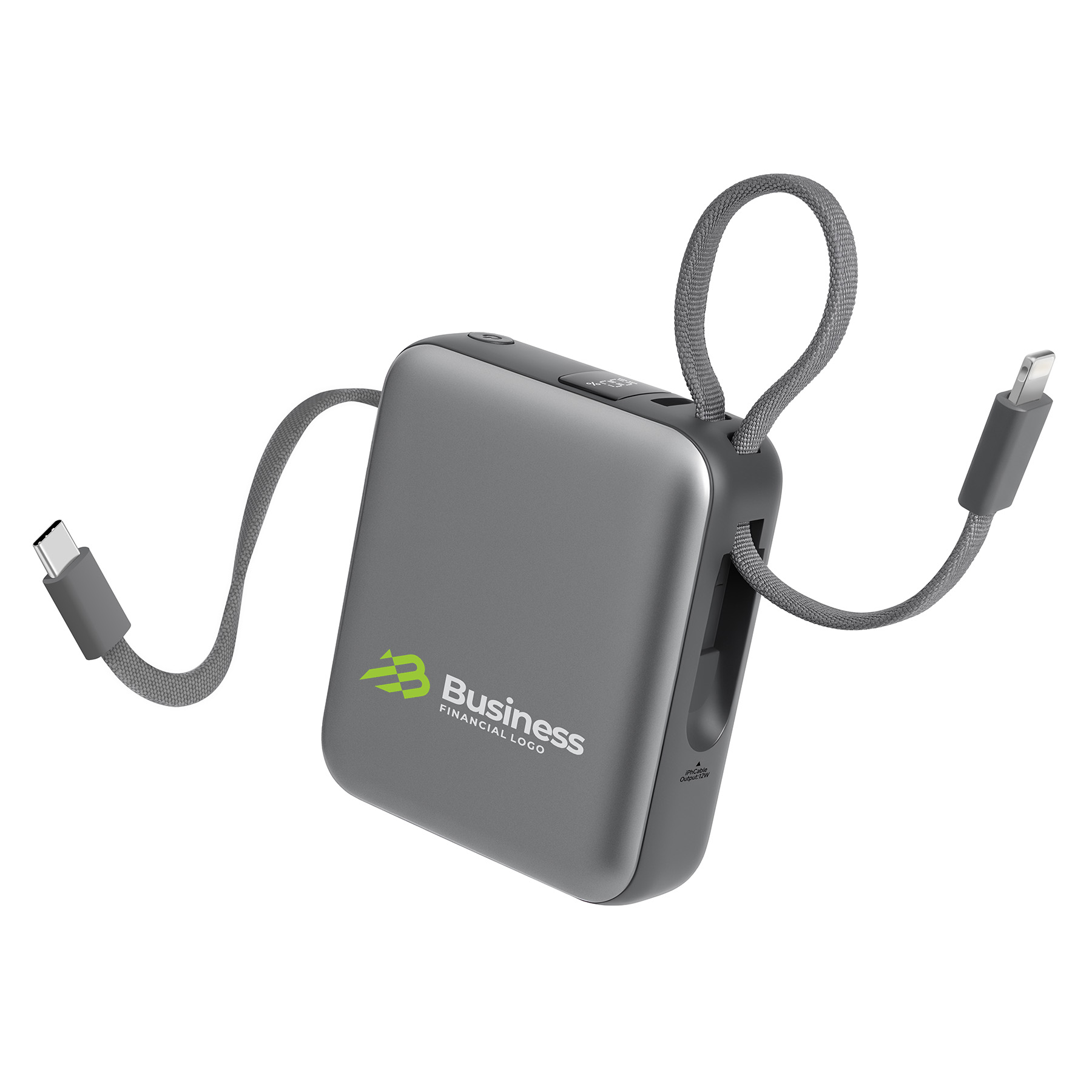 Cirtek® 10000mAh 20W PD Fast Charging Power Bank With Built-In Dual Cables 11