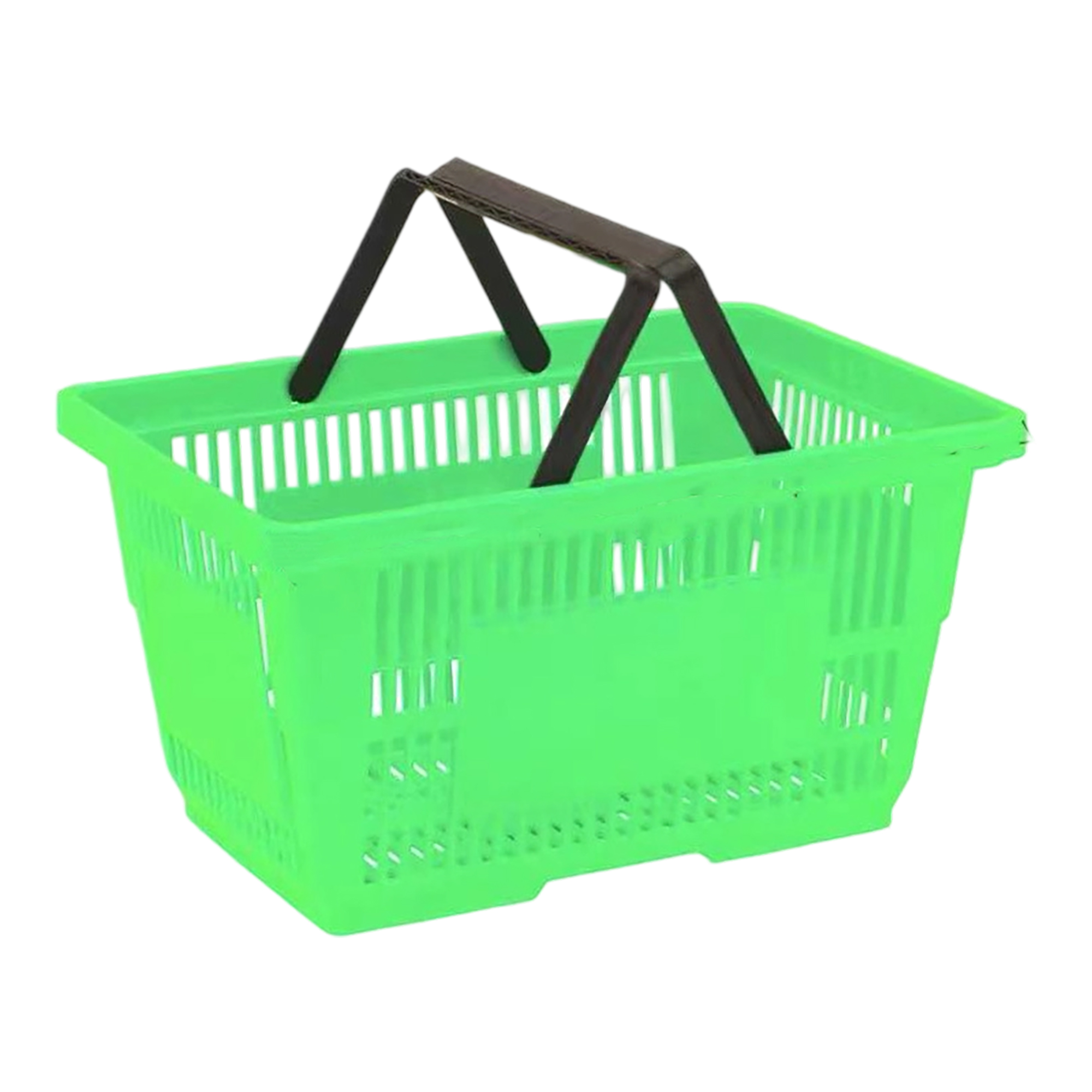 Plastic Rectangle Shopping Basket With Dual Handle 18 Litre 3