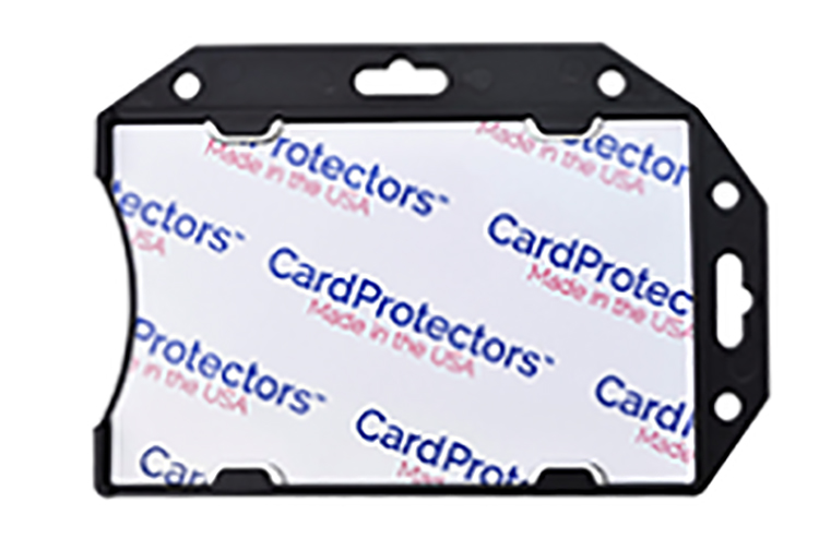 2.62" W x 3.88" H - Multi-Directional Rigid Card Holder (Blank) 1