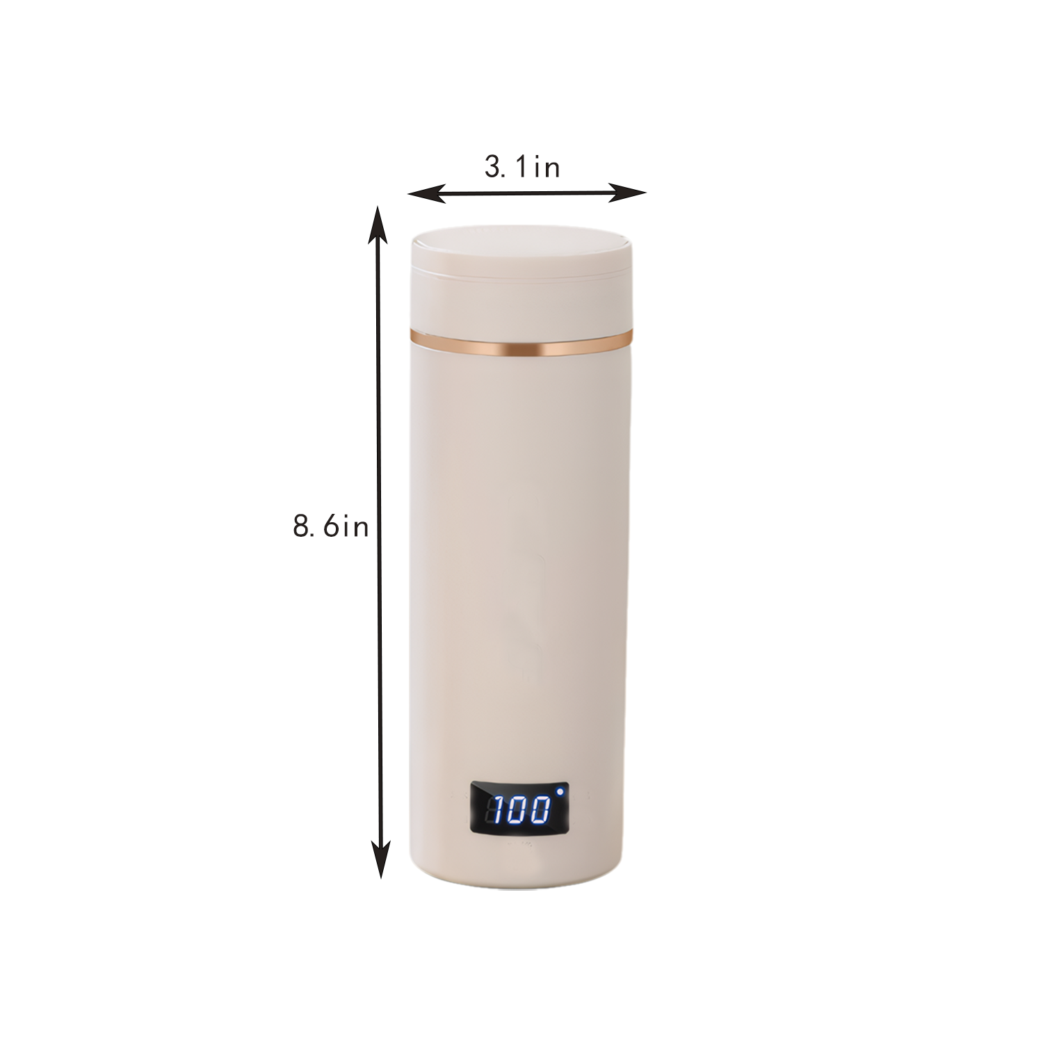 17oz USB Heated Stainless Steel Travel Cup 8