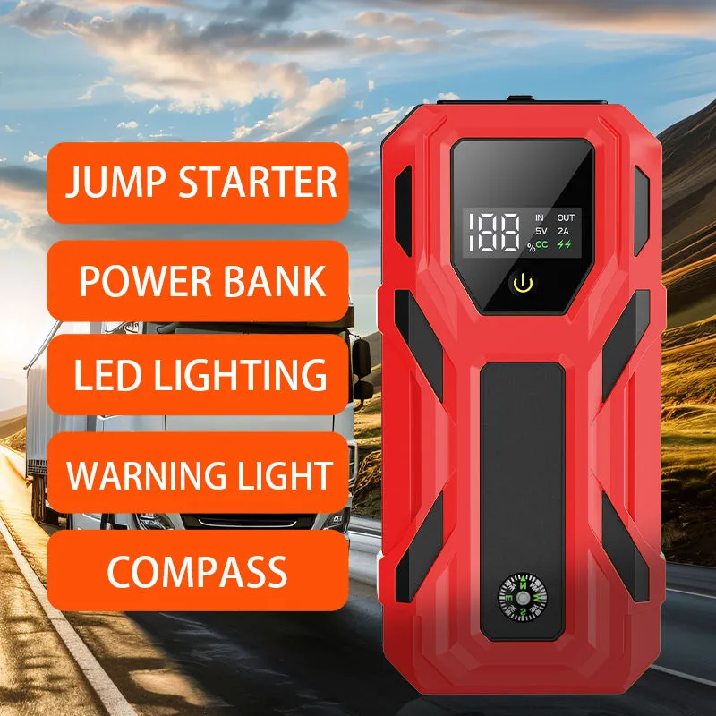 12V Car Jump Starter for up to 6.0L Gasoline or 3.0L Diesel 4