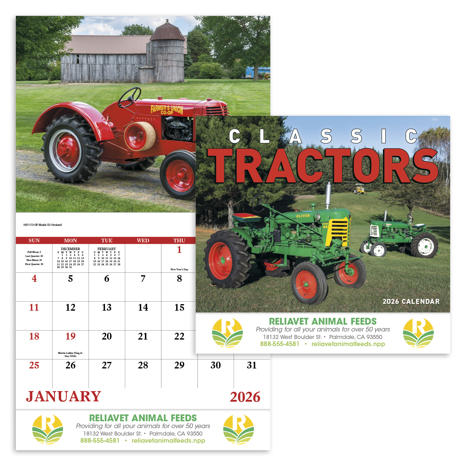 13 Month Classic Tractor - Stapled 1