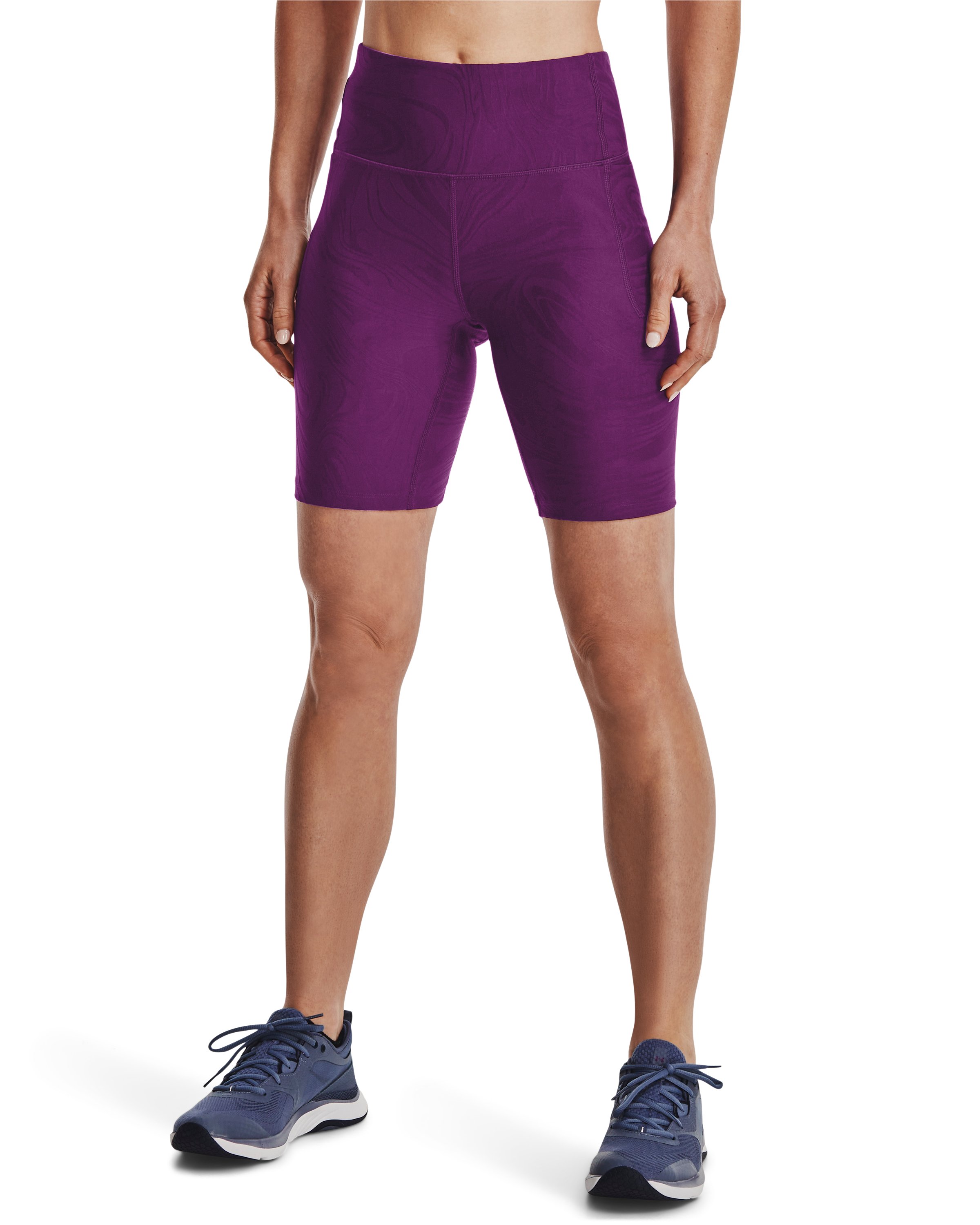 Women's UA Meridian Jacquard Bike Shorts 3